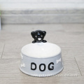 Custom Logo Printed Ceramic Pet Feeder Dog Bowl